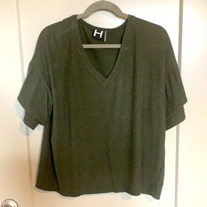 Olive Green Sweater Shirt